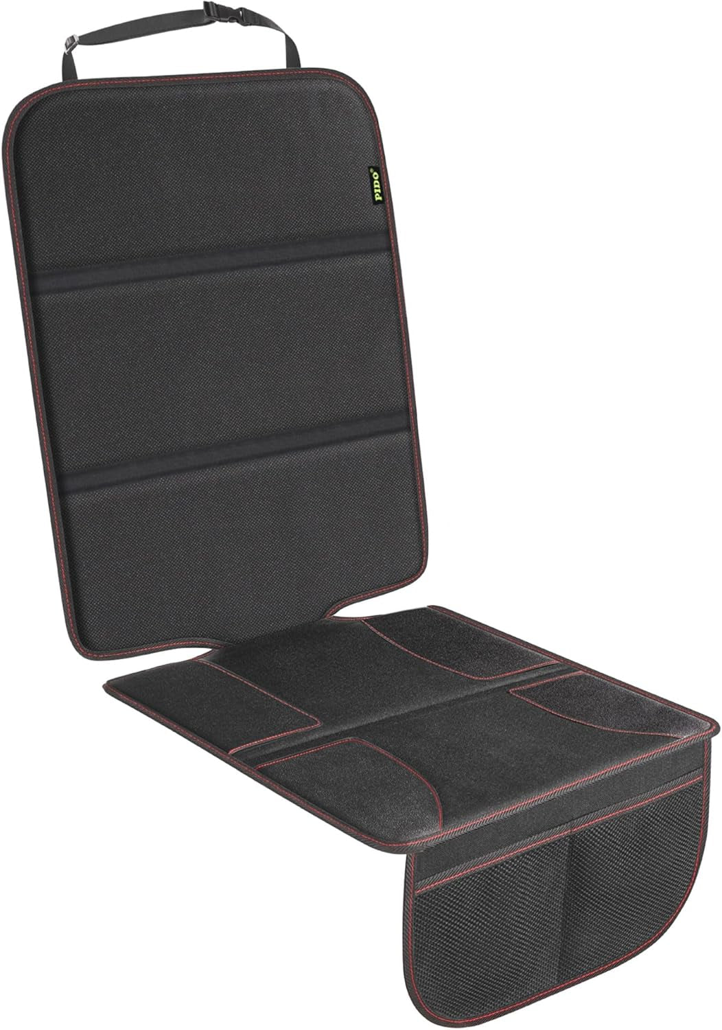 Car Seat Protector for Child Car Seat with Thick Padding, Waterproof Fabric and Storage Pockets, Child/Baby Carseat Padding Mat, Universal Fit for Vehicle Leather Upholstery