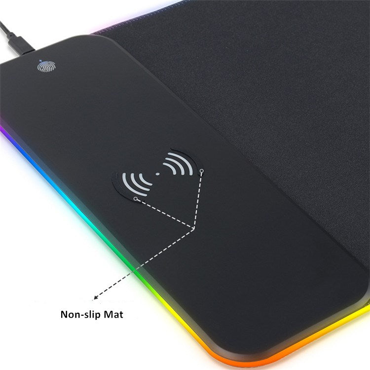 LED Mousepad With RGB 10W Wireless Mousepad.